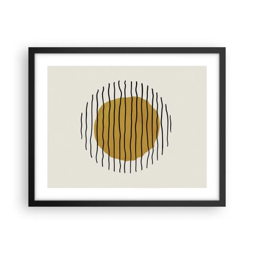 Poster in black frame - Abstract Shivering from Heat - 50x40 cm
