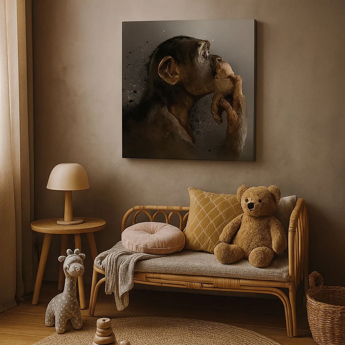 Canvas picture - Certainly a Thinker - 30x30 cm