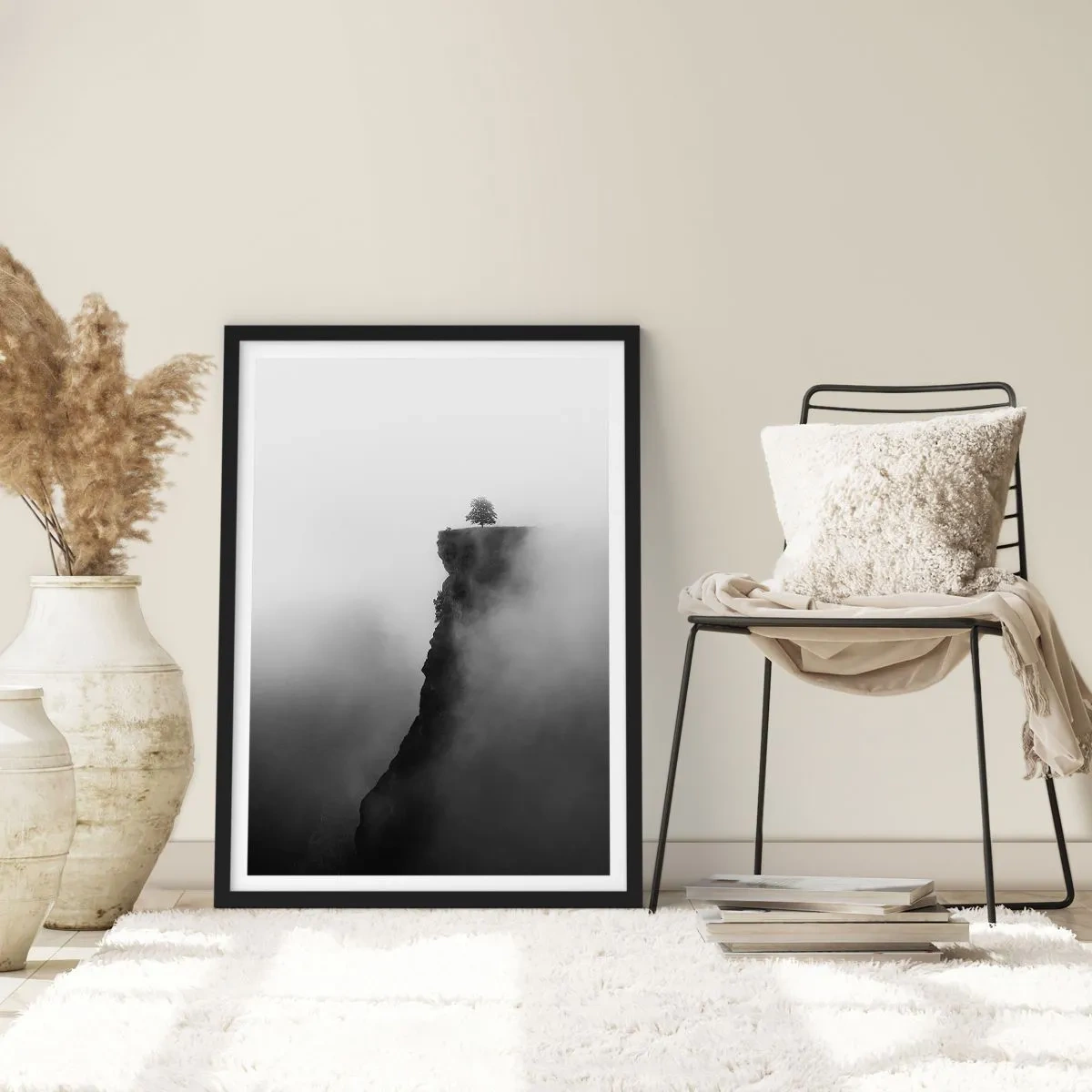 Poster in black frame - On the Edge of the World - 61x91 cm