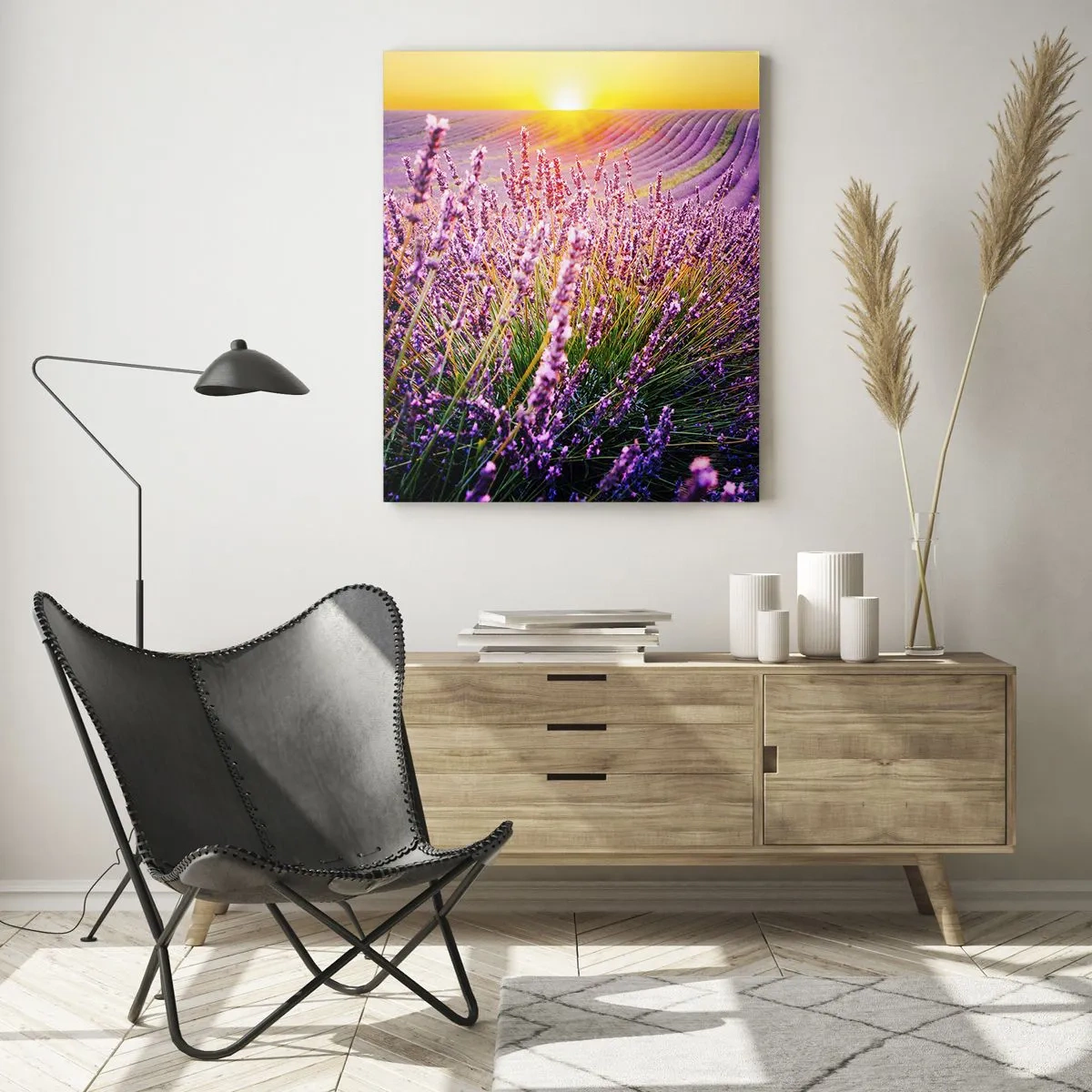 Glass picture - Fragrant Field - 50x70 cm