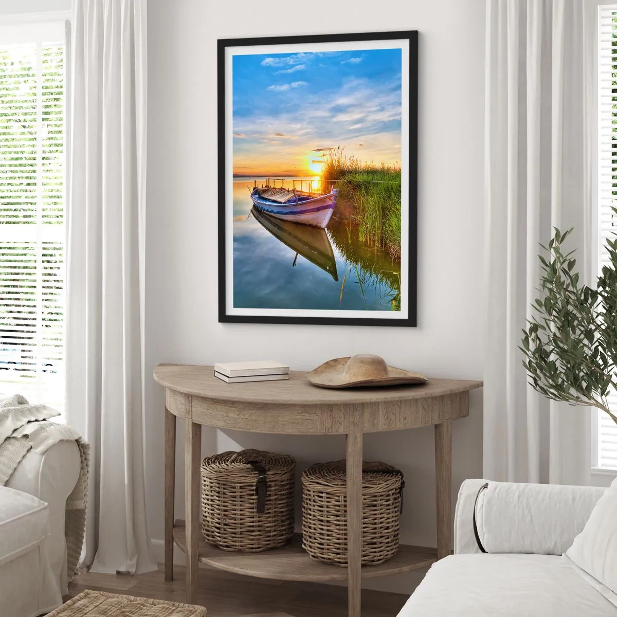 Poster in black frame - Bay of Fulfilled Dreams - 70x100 cm