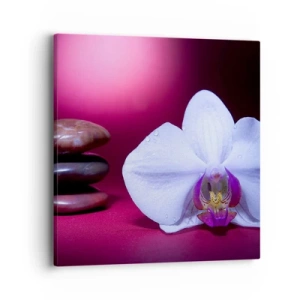 Canvas picture - Study of Freshness in Purple - 40x40 cm