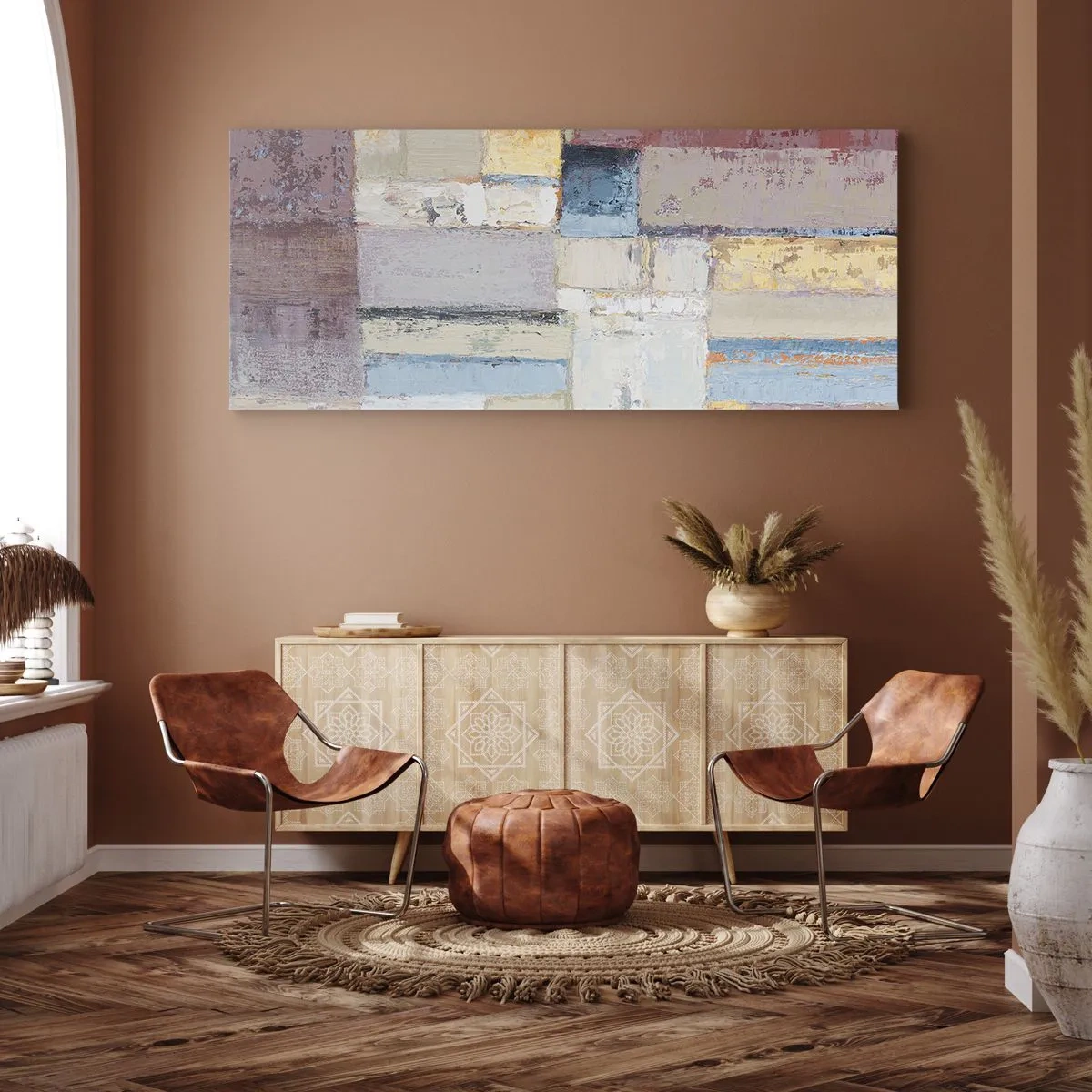 Canvas picture - Calm of Geometry - 160x50 cm