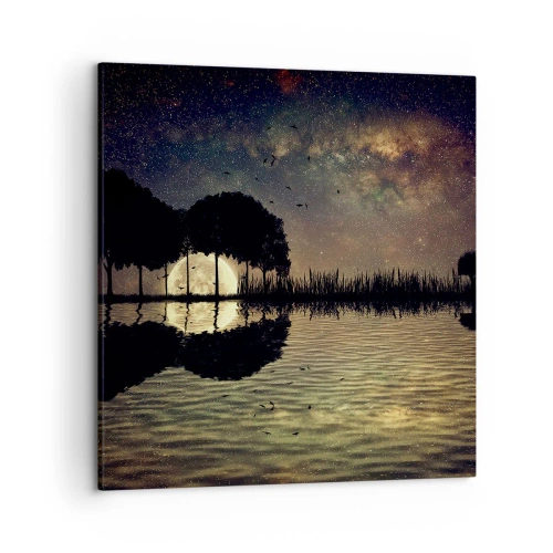 Canvas picture - Night at the Edge of the World - 50x50 cm
