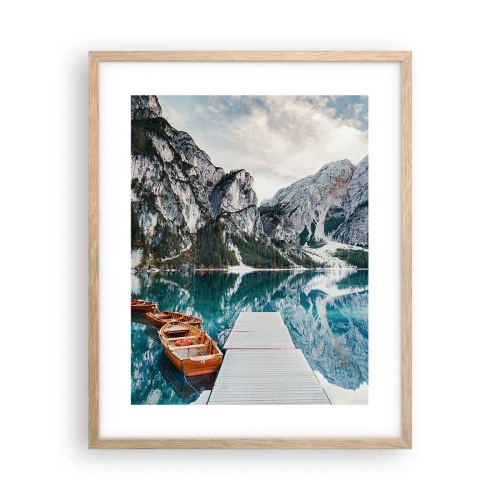 Poster in light oak frame - We Will Show You Beauty - 40x50 cm