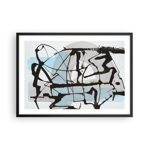Poster in black frame - After All Blue - 70x50 cm