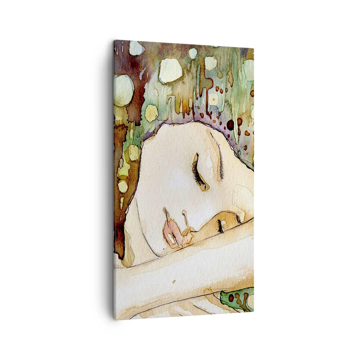 Canvas picture - Emerald and Violet Dream - 45x80 cm