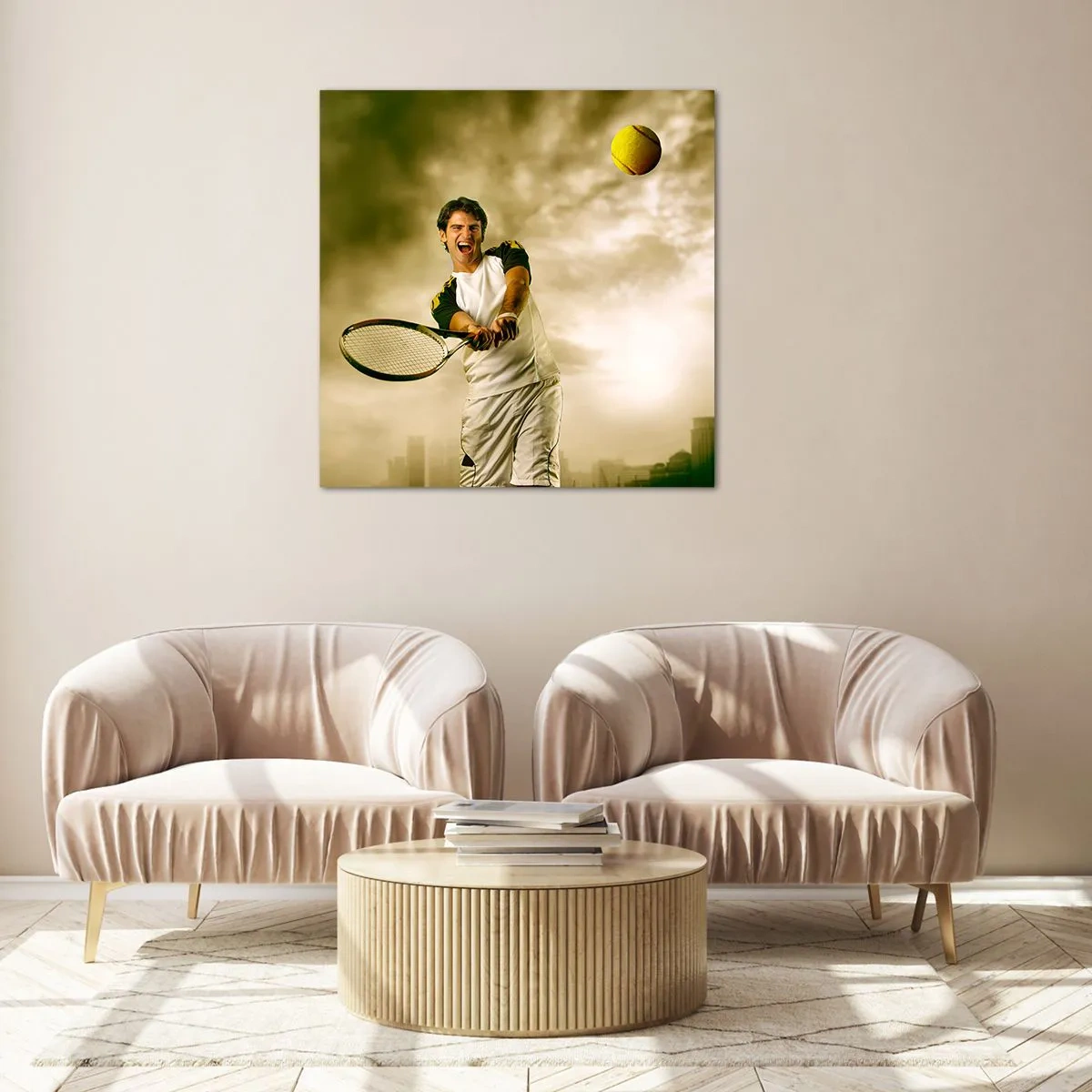 Glass picture - Energy And Joy - 30x30 cm