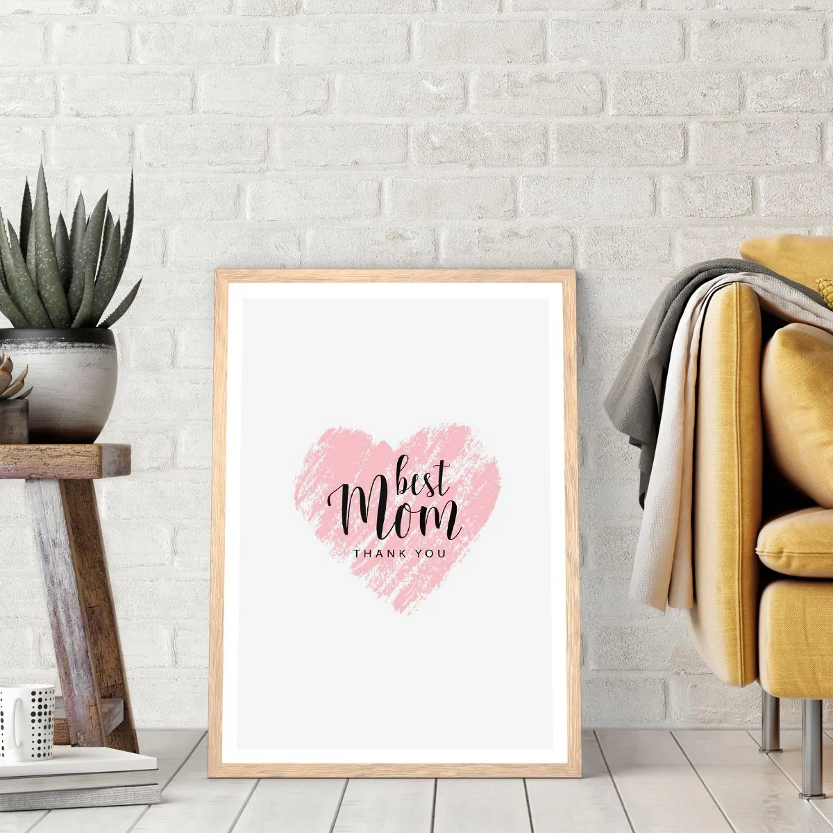 Poster in light oak frame - Always the Right Moment - 30x40 cm