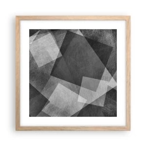 Poster in light oak frame - Eternal Symbol of Durability and Order - 40x40 cm