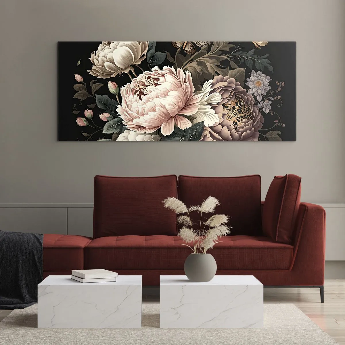 Glass picture - Baroque Style - 90x30 cm