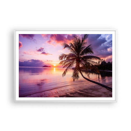 Poster in white frmae - Bliss up to the Horizon - 100x70 cm