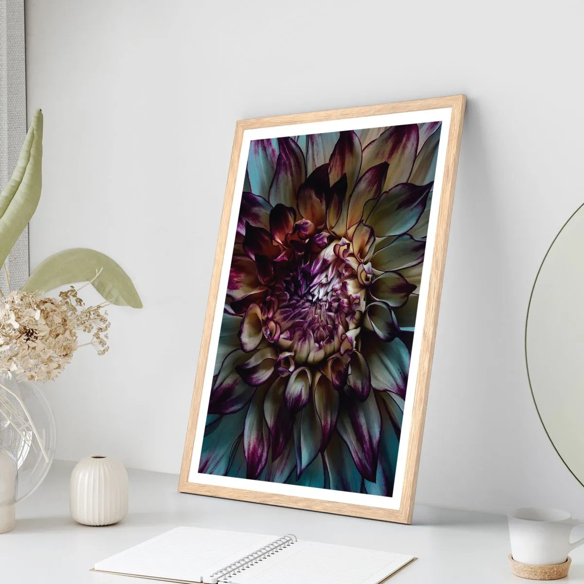 Poster in light oak frame - The Blossoming of Youth - 70x100 cm