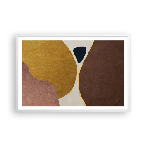 Poster in white frmae - Abstract - Place in sSace - 91x61 cm