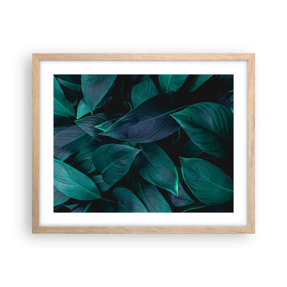 Poster in light oak frame - The Green Itself - 50x40 cm
