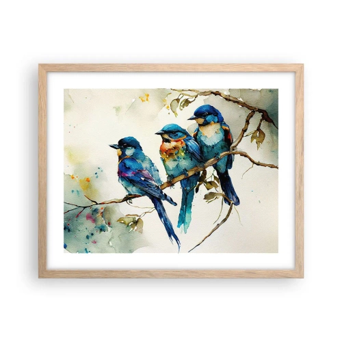 Poster in light oak frame - Is It Offended? - 50x40 cm