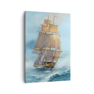 Canvas picture - Gliding on the Waves - 50x70 cm