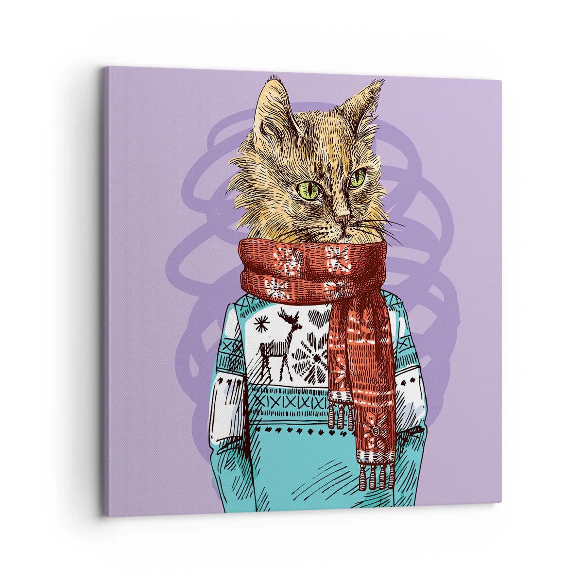 Canvas picture - Cat Not Only in Boots - 60x60 cm
