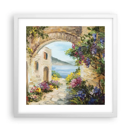 Poster in white frmae - Charm of a Sea Province - 40x40 cm