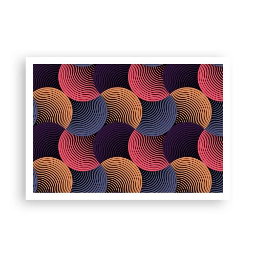 Poster - In a Circular Rhythm - 100x70 cm