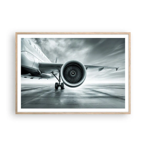 Poster in light oak frame - There Is Power! - 100x70 cm