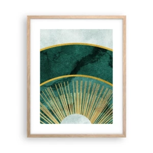 Poster in light oak frame - Another Solar System - 40x50 cm