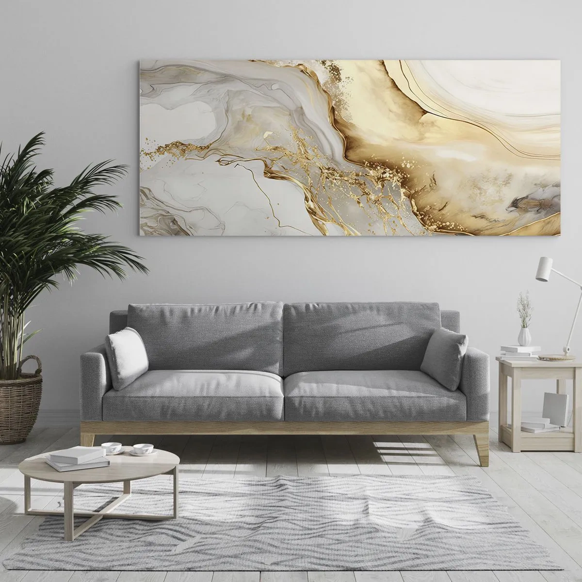 Glass picture - Abstract: Beauty and Good - 100x40 cm