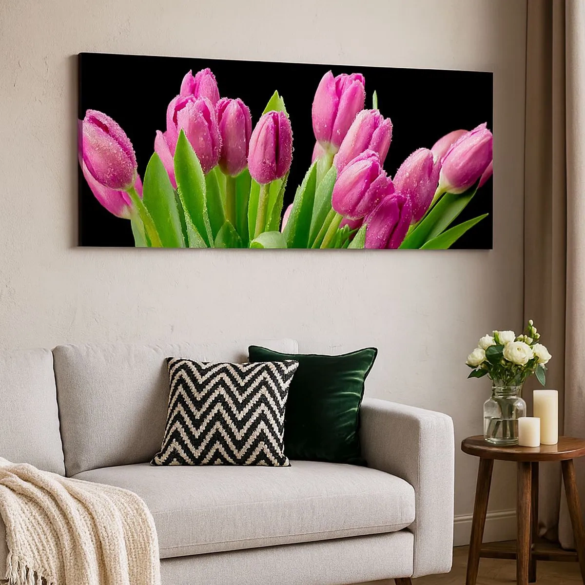 Canvas picture - Lilac Joy of Spring - 100x40 cm