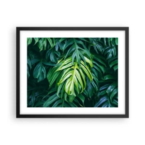 Poster in black frame - Immerse Yourself in Freshness - 50x40 cm