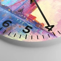 Clock face with numbers