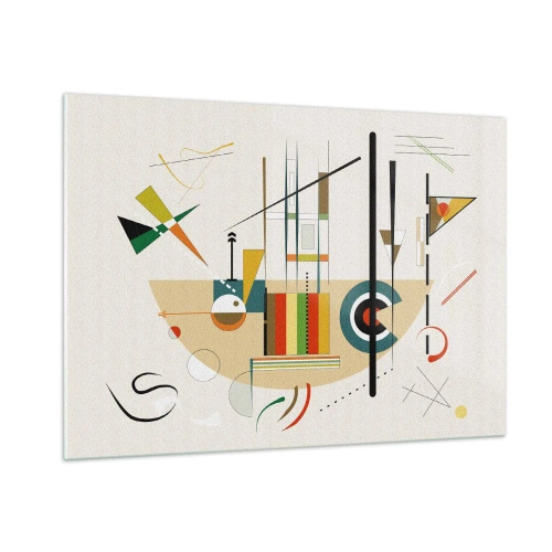 Glass picture - And the World Laughs - 100x70 cm