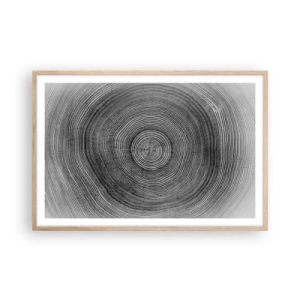 Poster in light oak frame - Sign of the Time - 91x61 cm