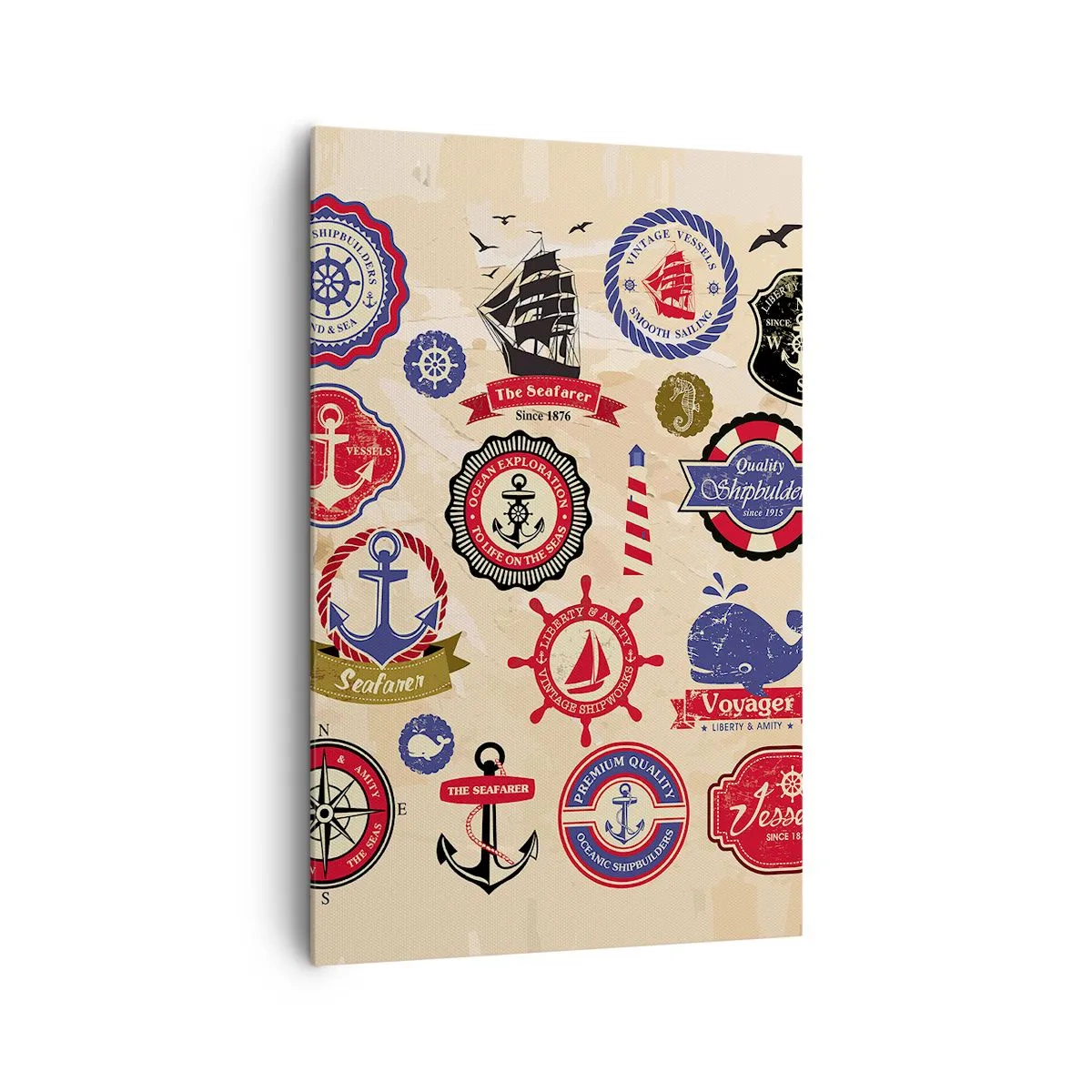 Canvas picture - Brotherhood of Yachts - 80x120 cm