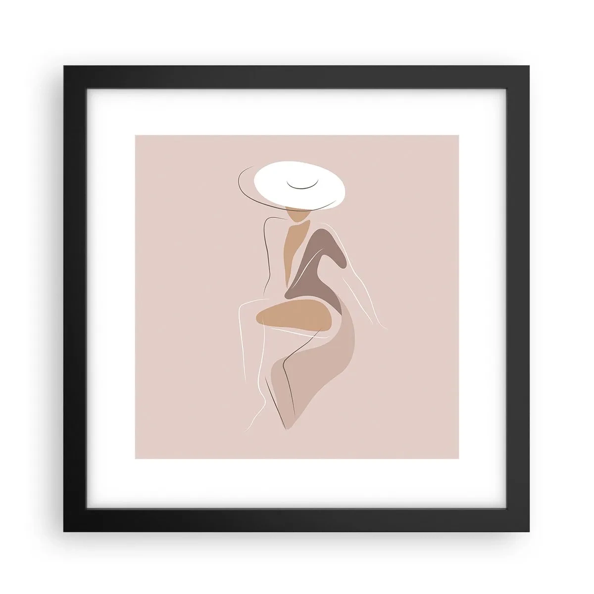 Poster in black frame - Being a Lady - 30x30 cm