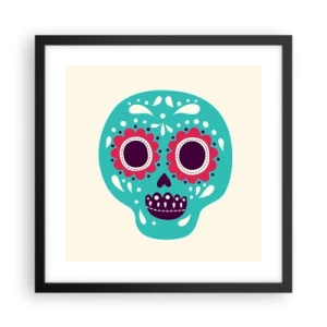 Poster in black frame - Life - Fun Until You Die - 40x40 cm