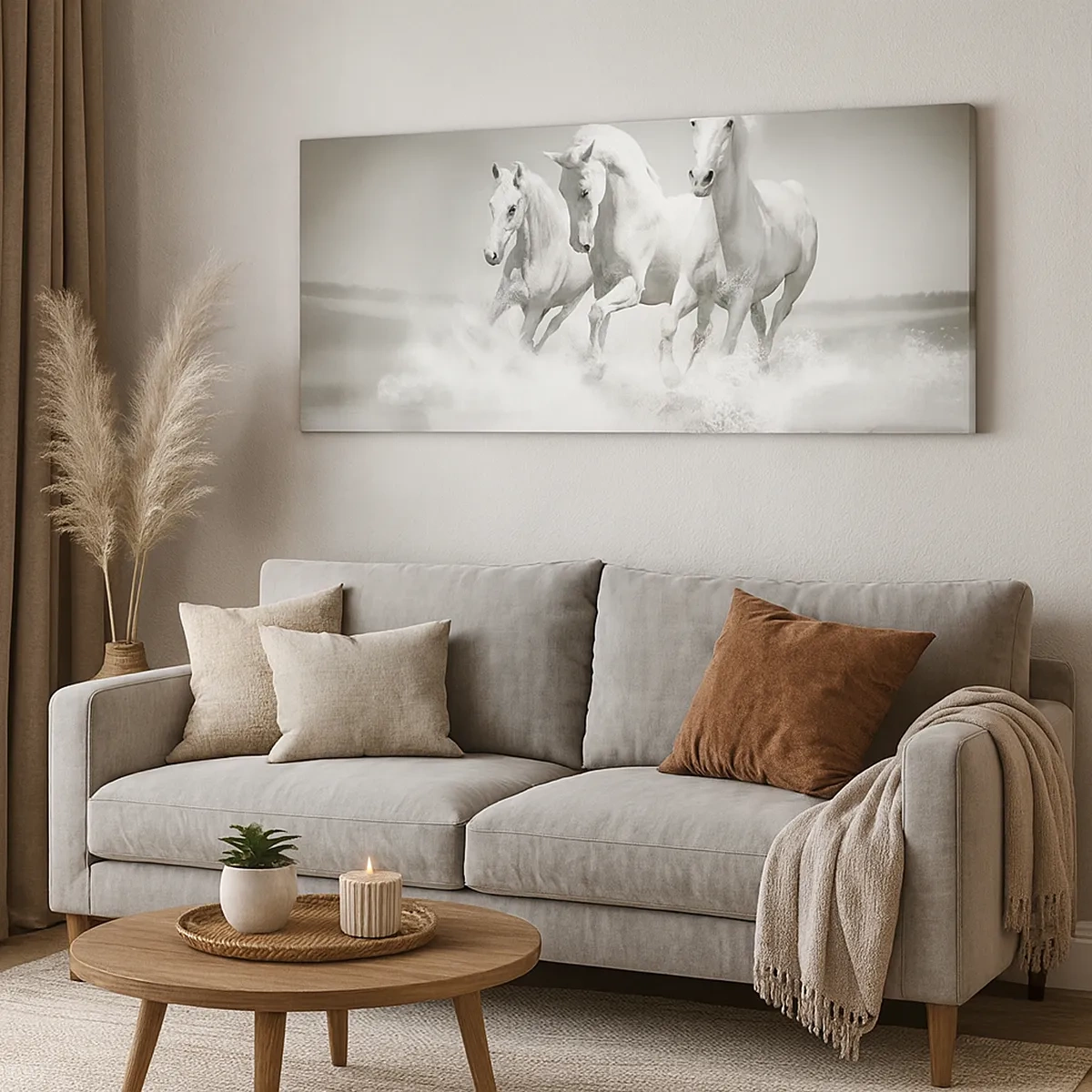 Canvas picture - White Madness - 30x30 cm