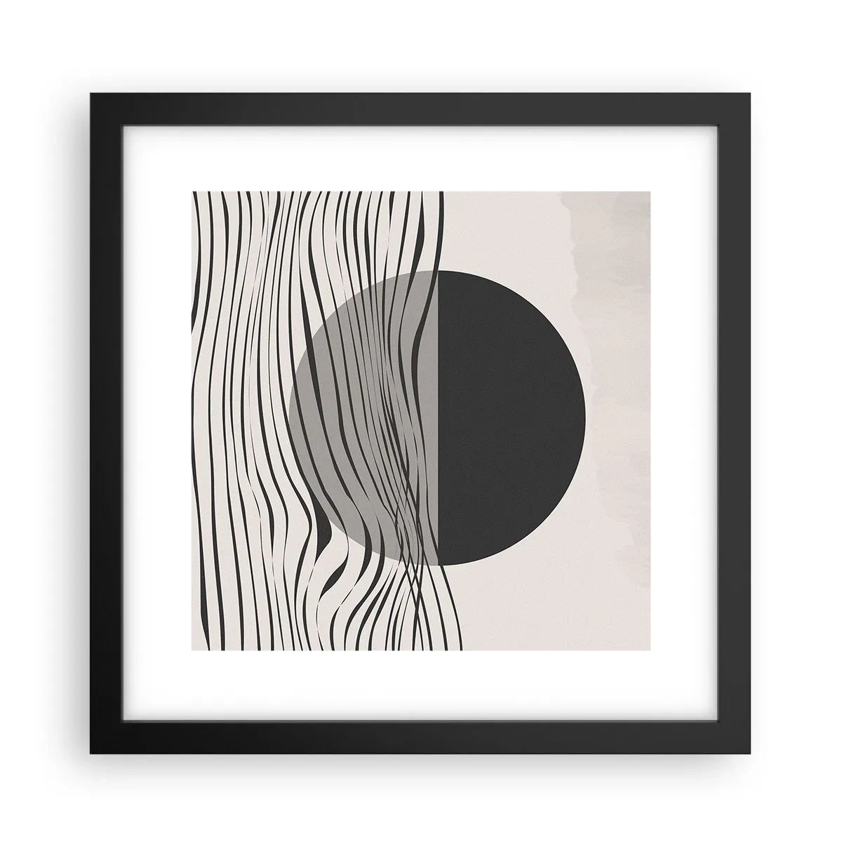 Poster in black frame - Half Composition - 30x30 cm