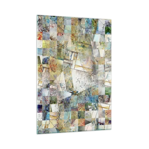Glass picture - Geometric Reshuffling - 50x70 cm