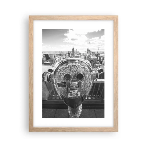 Poster in light oak frame - City of Cities - 30x40 cm