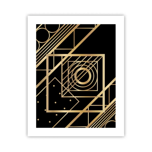 Poster - Golden Geometry - 40x50 cm