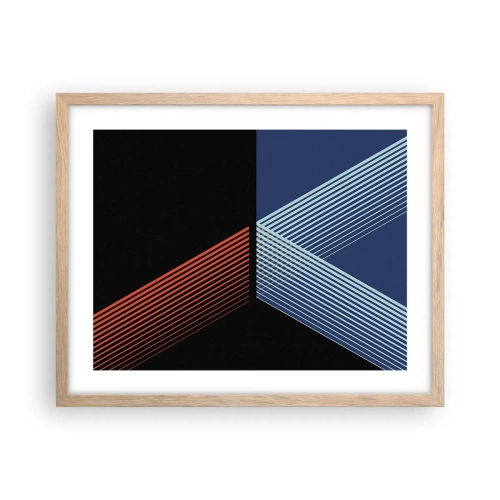 Poster in light oak frame - Simple Story - 50x40 cm