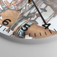 Clock face with numbers