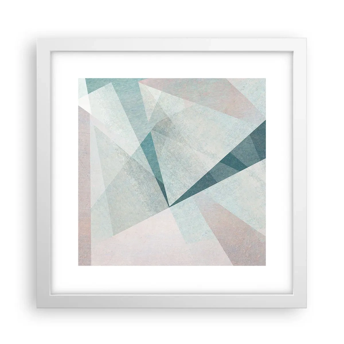 Poster in white frmae - Calmly but Dynamically - 30x30 cm