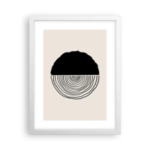 Poster in white frmae - Half-half - 30x40 cm