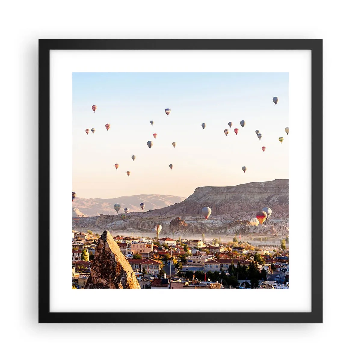 Poster in black frame - Like Ships in the Sky - 40x40 cm