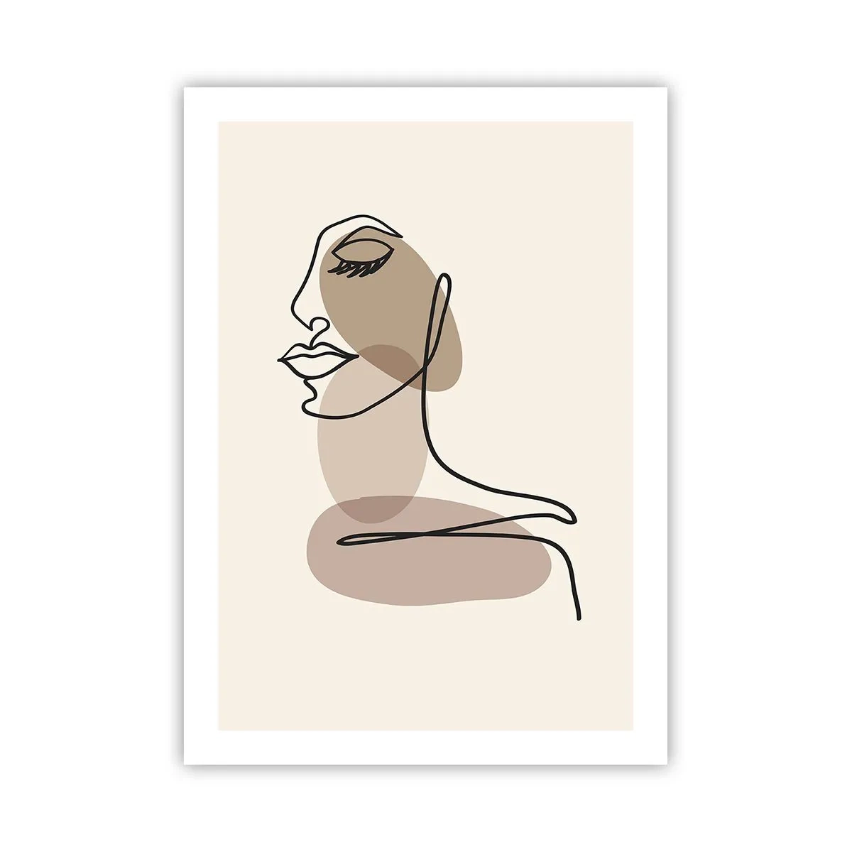 Poster - Listening to Herself - 50x70 cm