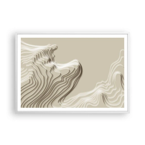 Poster in white frmae - Topography of Art. - 100x70 cm