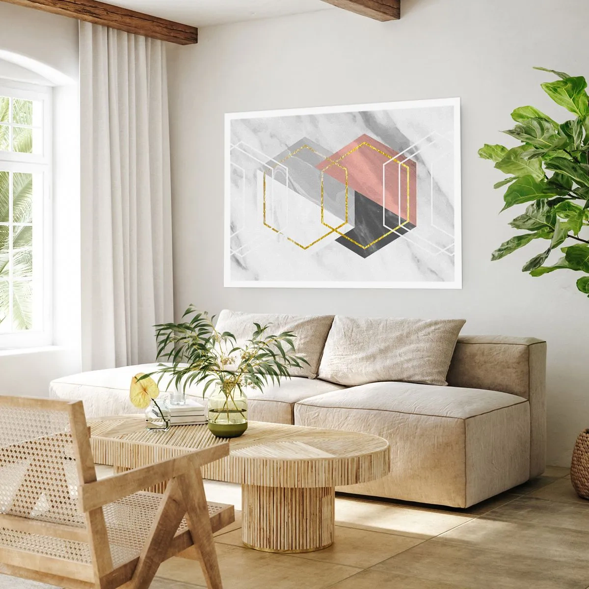 Poster - Chain Composition - 50x40 cm