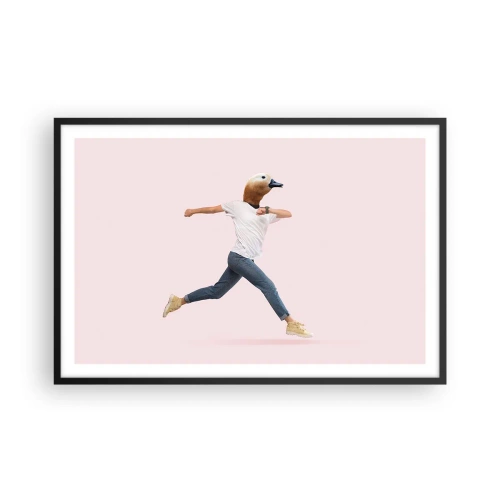 Poster in black frame - Pinch of Absurd - 91x61 cm