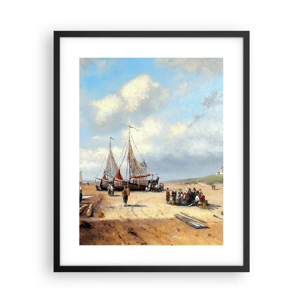 Poster in black frame - After a Successful Catch - 40x50 cm